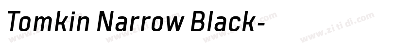 Tomkin Narrow Black字体转换